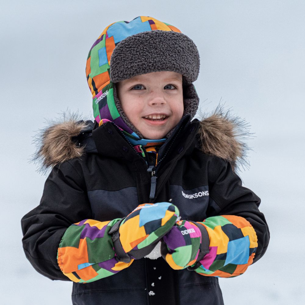 Didriksons Bjarven III Kids Snowsuit - Waterproof Winter Jacket & Pants Set for Boys & Girls, Navy Blue - Perfect for Skiing, Snowboarding & Outdoor Play