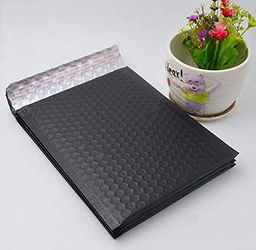ProLine 6x10 Inch Matte Metallic Black Bubble Padded Mailers - Self Seal Padded Envelopes (500 Pack) for Shipping, Ecommerce & Product Protection - Ideal for Small Business, Online Sellers & Amazon FBA Shipments