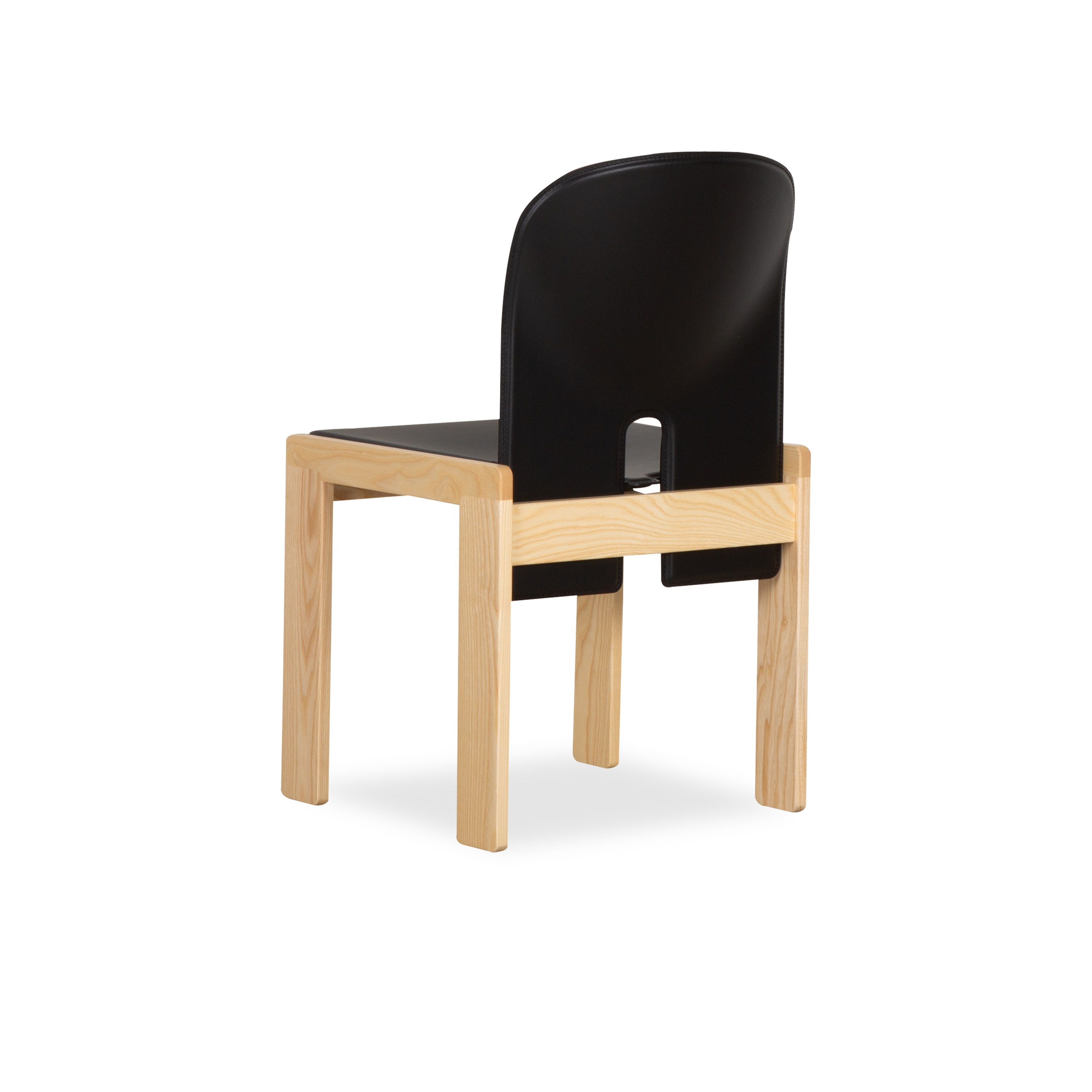 Scarpa 121 Side Chair - Modern Dining Chair with Wooden Legs & Upholstered Seat - Perfect for Kitchen, Dining Room, and Office Use