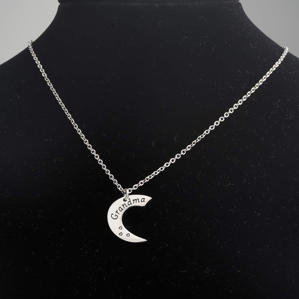 BNQL Generations Necklace Set - Sterling Silver Grandmother Mother Daughter Pendant Jewelry Gift for Mom, Grandma | Perfect for Family Reunions, Mother's Day & Birthday Celebrations