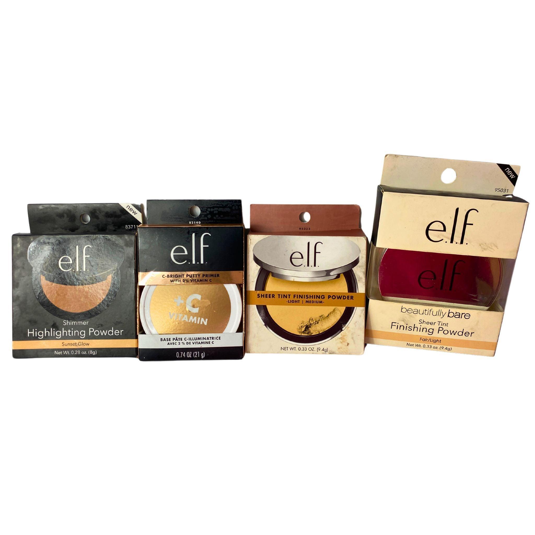 60 Pcs Elf Powders & Primer Mix Set - Face Makeup Kit for Flawless Finish - Perfect for Daily Use, Photo Shoots & Special Occasions
