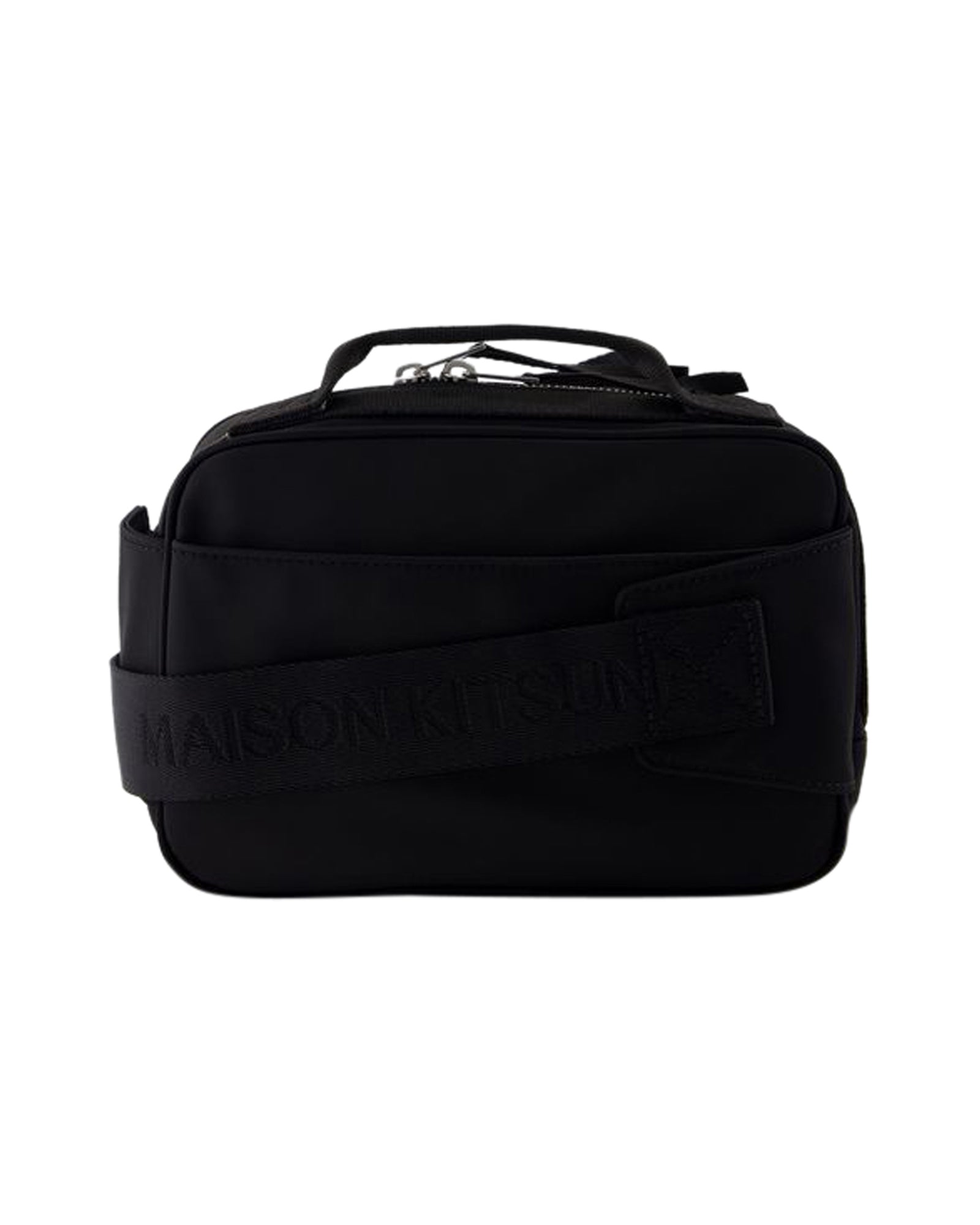Maison Kitsune Synthetic Black Belt Bag for Travel - Stylish Waist Pack for Hiking, Concerts & Daily Use