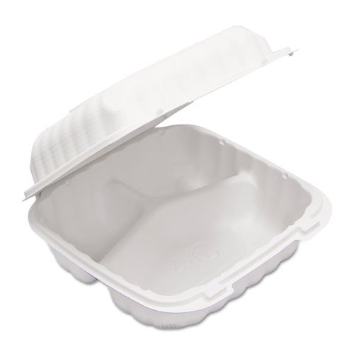 Pactiv EarthChoice SmartLock Hinged Lid Food Storage Containers, 22 oz (200-Pack) - BPA-Free, Leak-Proof, Microwave & Freezer Safe - Perfect for Meal Prep, Leftovers & Office Lunches