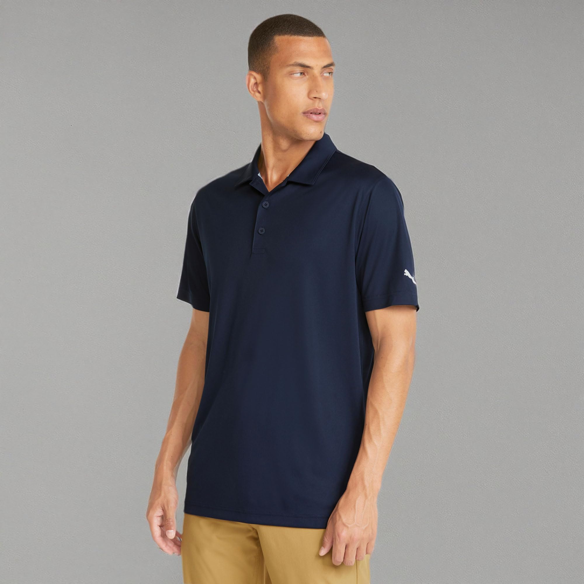 Puma Golf Men's Gamer Polo Shirt - Moisture Wicking Performance Golf Shirt, Navy Blazer, XXL - Perfect for Golf Tournaments, Country Club Events & Casual Wear