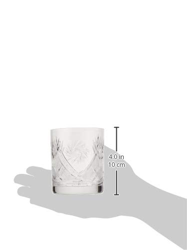 Premium Set of 6 Handcrafted Vintage Russian Crystal Whiskey Glasses - 11oz DOF Rocks Glasses for Bourbon, Scotch & Cocktails - Elegant Barware Gift for Men, Home Bar & Dinner Parties