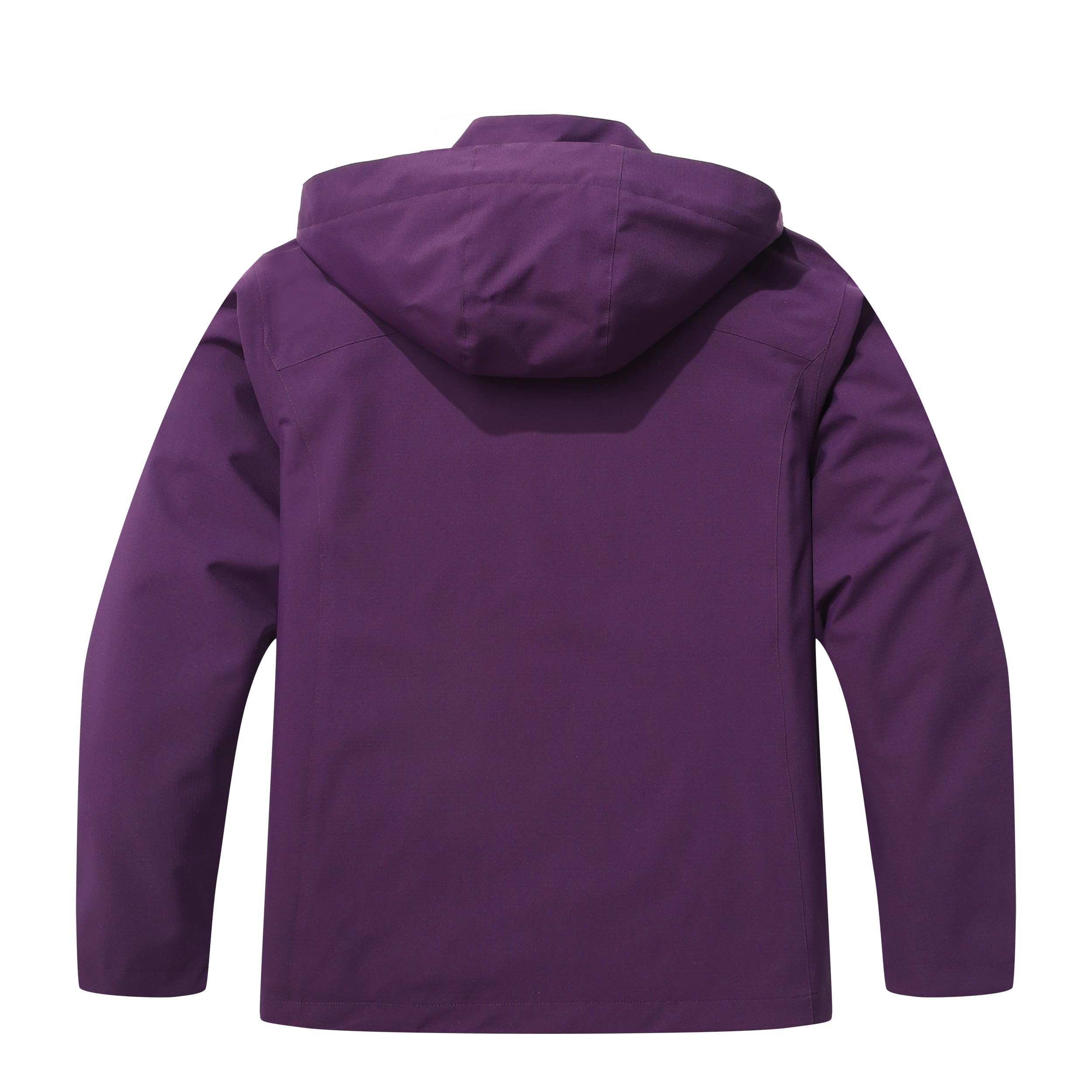 **KAIDER Women's Plus Size Lightweight Waterproof Hooded Rain Jacket - Windproof & Breathable Outdoor Jacket for Hiking, Travel & Commuting**    *(Perfect for Rainy Days, Camping, Walking Dogs & Everyday Wear)*