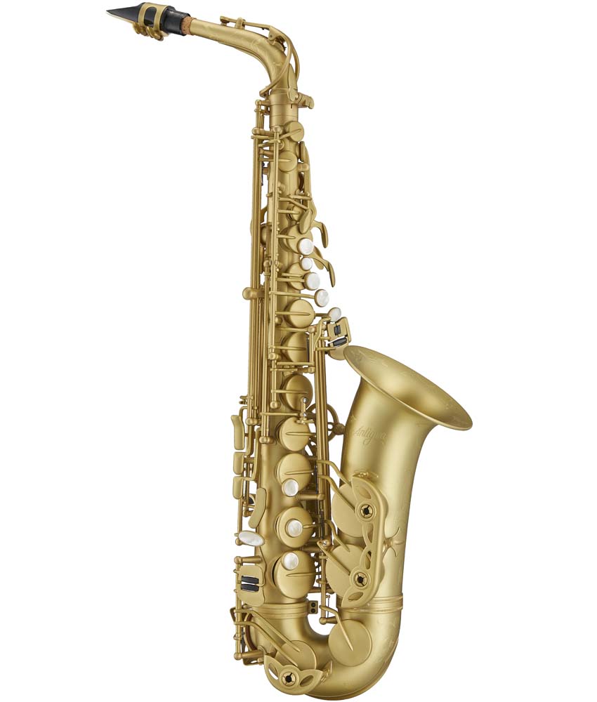 Antigua Winds AS4248CB PowerBell Professional Alto Saxophone - Classic Brass Finish | Ideal for Jazz, Concert & Marching Band Performances