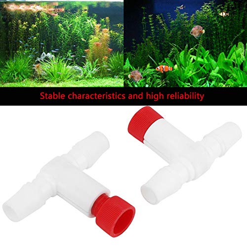 2PCS Universal Aquarium Protein Skimmer Air Valve - Plastic Fine Adjustment Protein Separator Accessories for MS Protein Skimmers | Perfect for Saltwater Fish Tanks & Marine Aquarium Maintenance