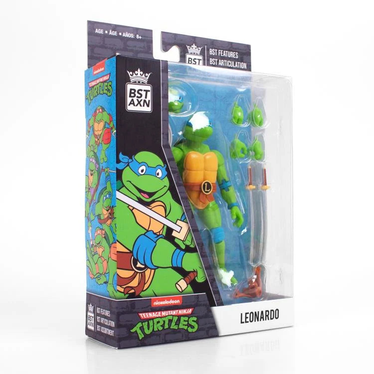 BST AXN Teenage Mutant Ninja Turtles Leonardo Action Figure - Collectible TMNT Toy for Kids & Adults - Perfect for Display, Play & Gifts