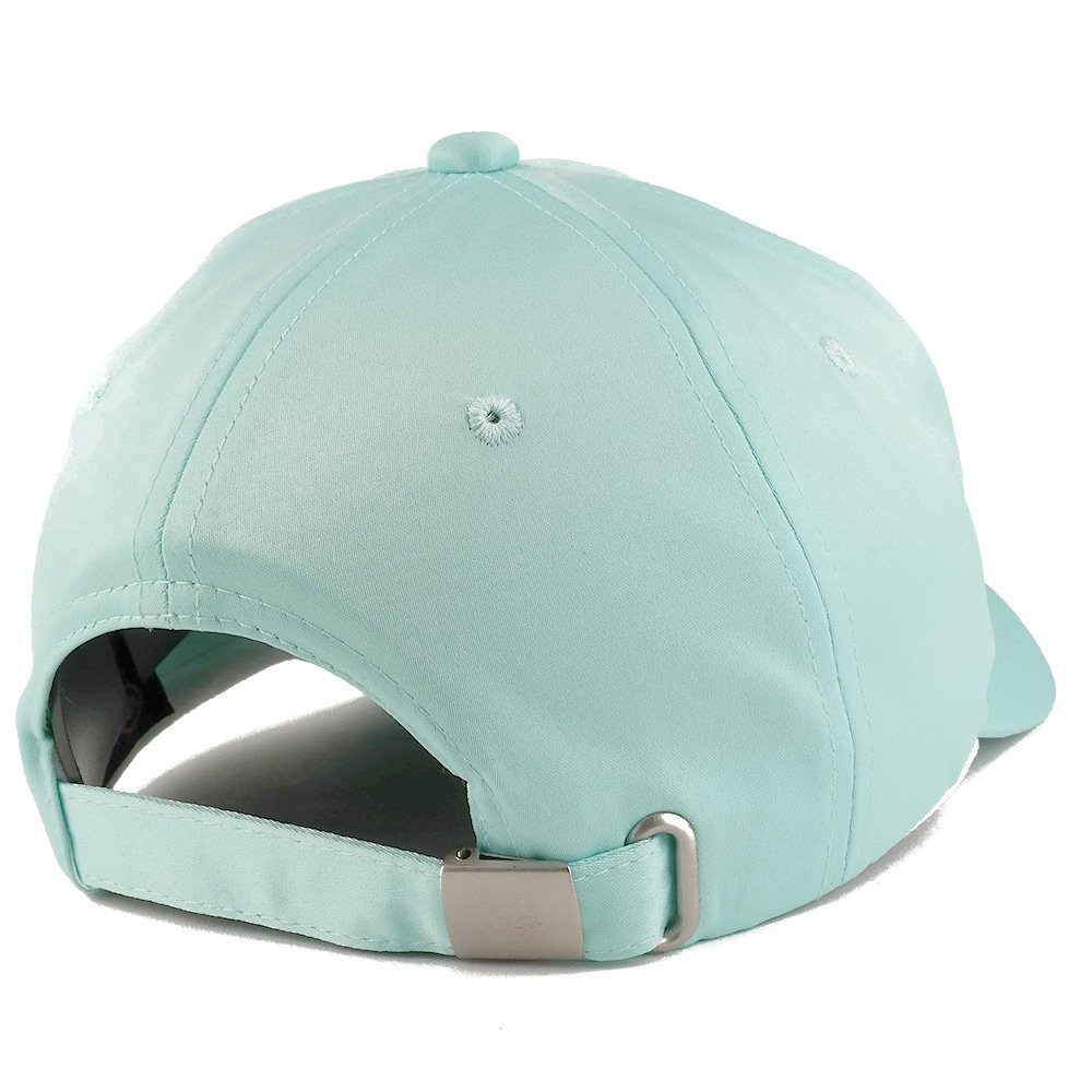 Trendy Women's Embroidered Structured Satin Baseball Cap - Adjustable Size Fashion Hat for Outdoor, Sports & Casual Wear