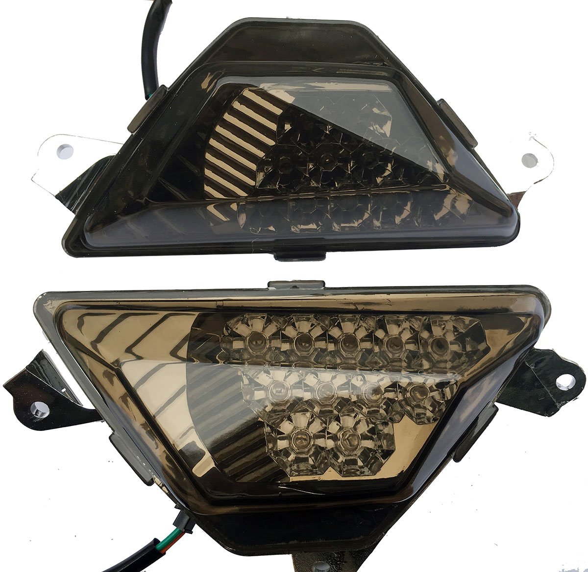LED Smoke Front Turn Signal Lights for 2016 Kawasaki Ninja 300 EX300 - Motorcycle Blinkers & Indicators - Perfect for Night Riding and Enhanced Visibility