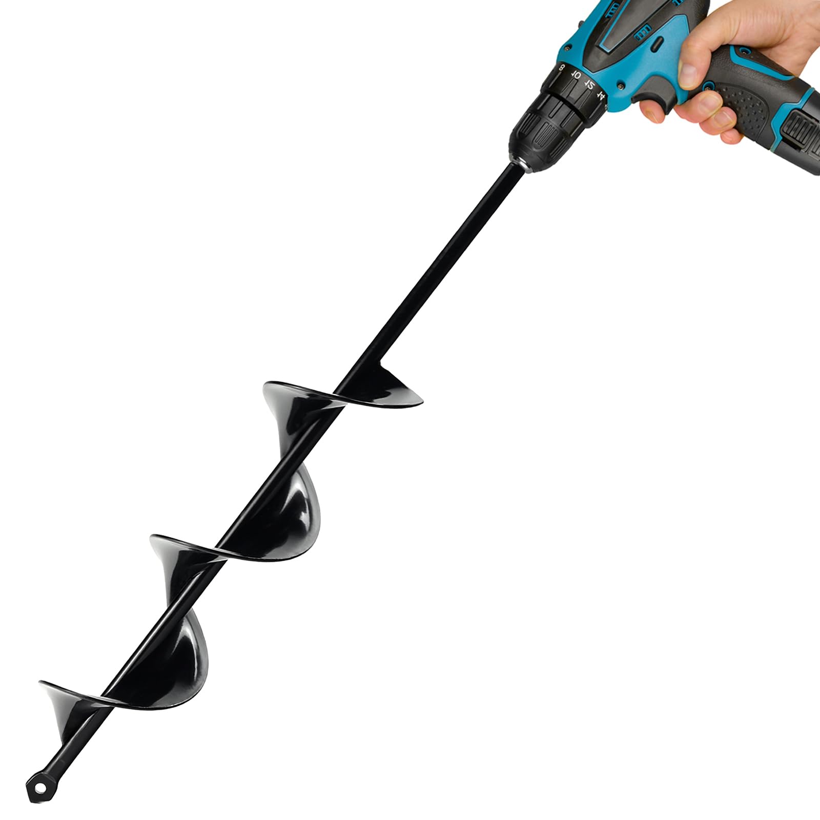 2.6 x 16.5 Inch Auger Drill Bit for Planting - Garden Spiral Drill Bit for 3/8