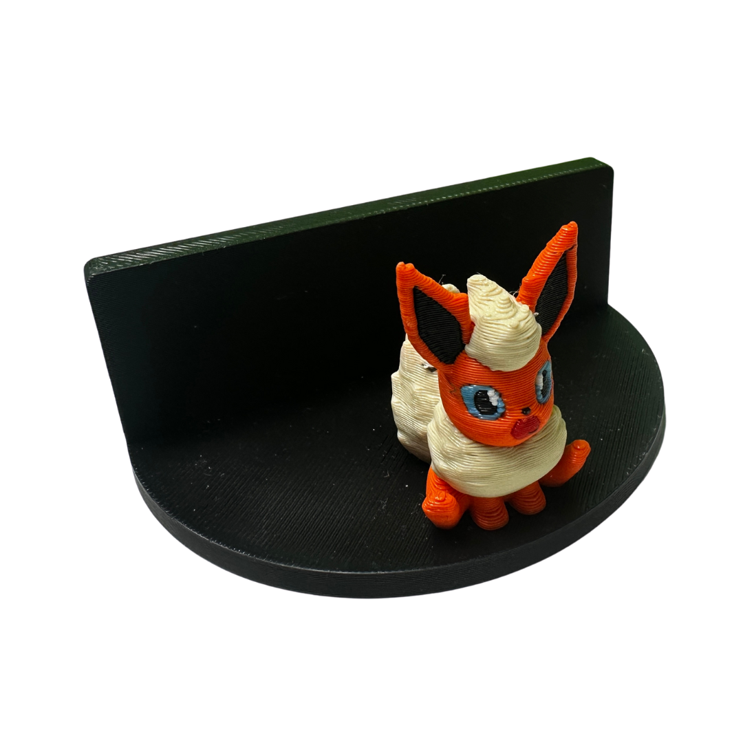 Flareon Pokemon Figure - Adjustable Card Stand for Collectors, Trading Cards & Display - Perfect for Gaming, Anime Decor & Gift Giving