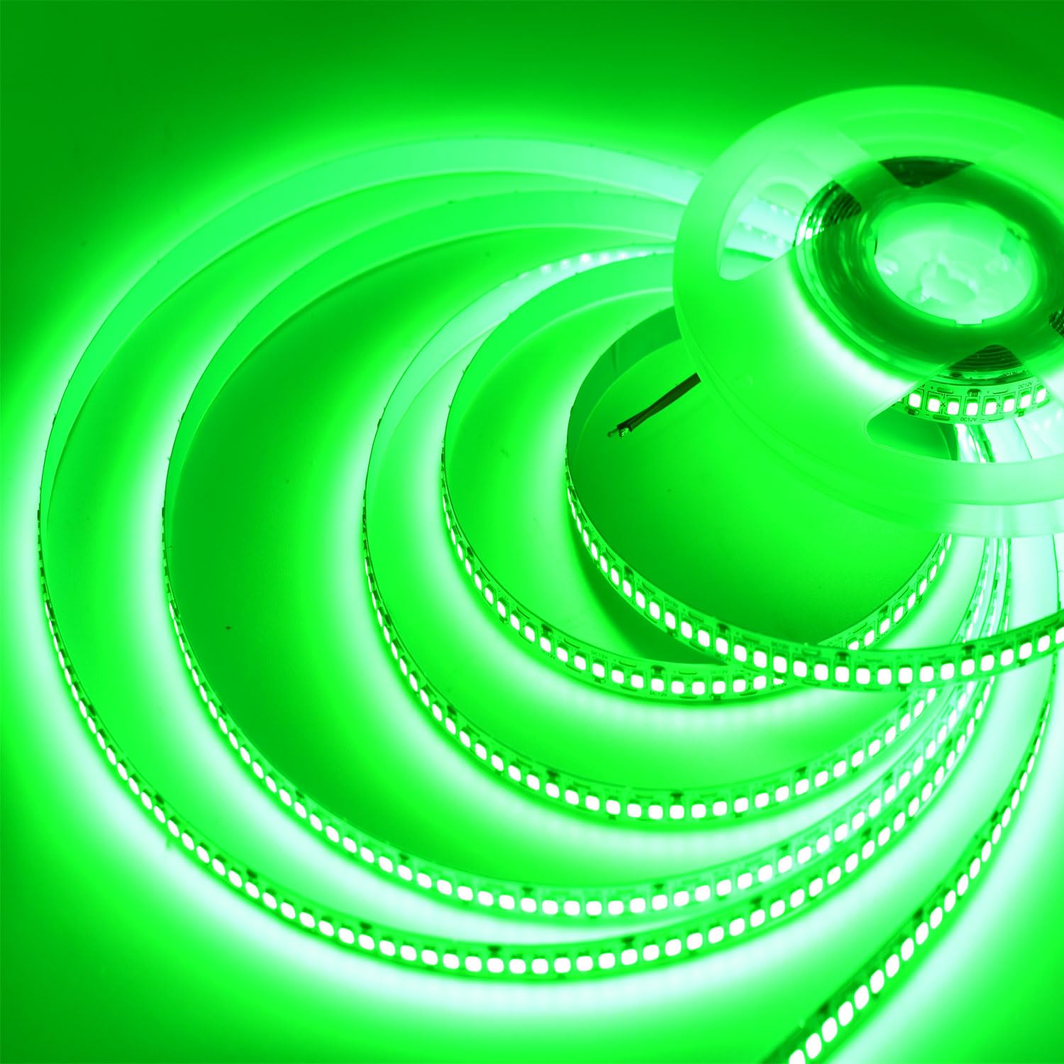 Bright SMD 2835 LED Strip Lights - 16.4Ft 1200LEDs Waterproof IP65 26000LM High Density Green LED Light Strips - 3X Brighter Than 3528 - Perfect for Home Decor, Kitchen Lighting, and Outdoor Accents