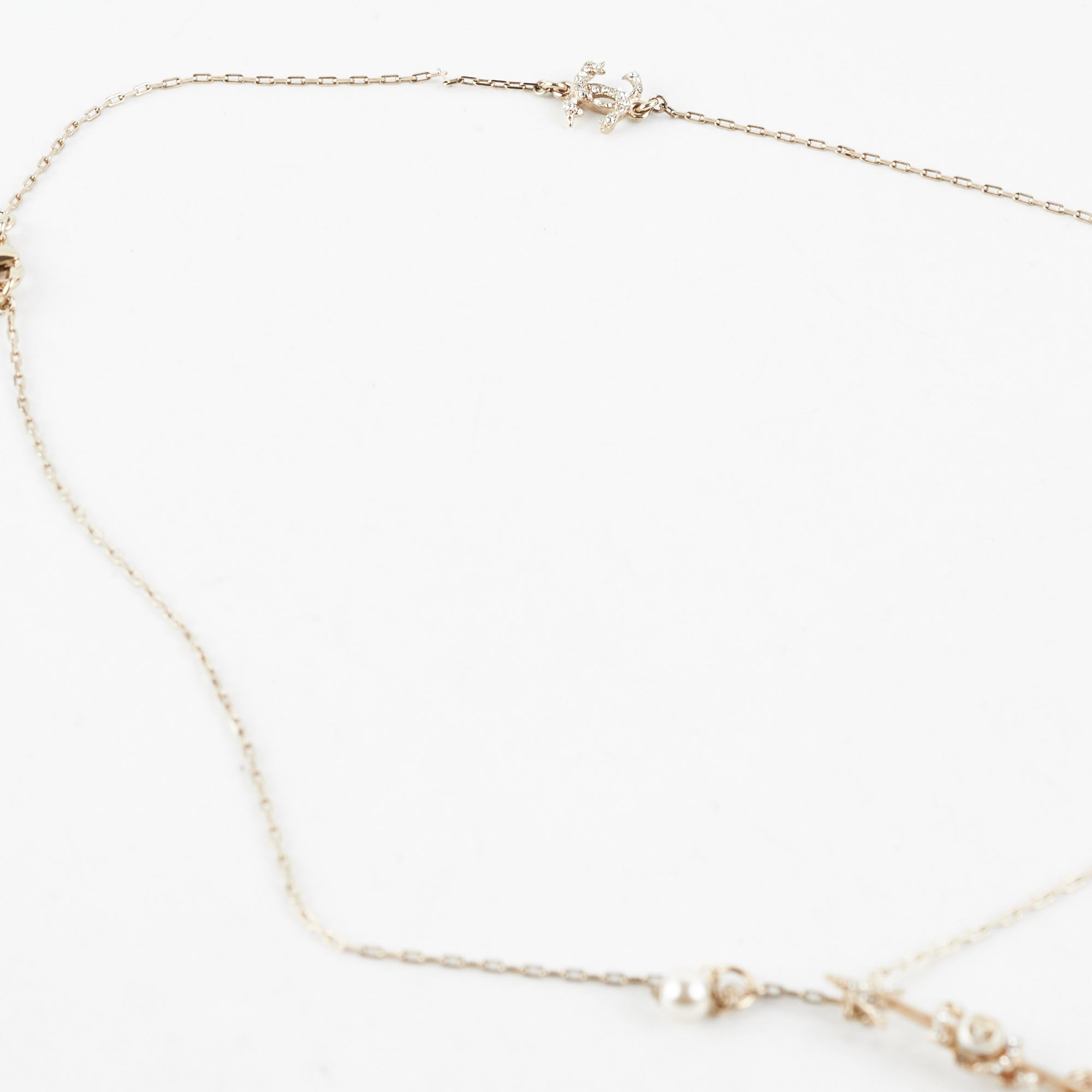 Chanel Inspired Crystal Pearl Arrow Necklace - Elegant Costume Jewelry for Women | Perfect for Parties, Weddings & Special Occasions