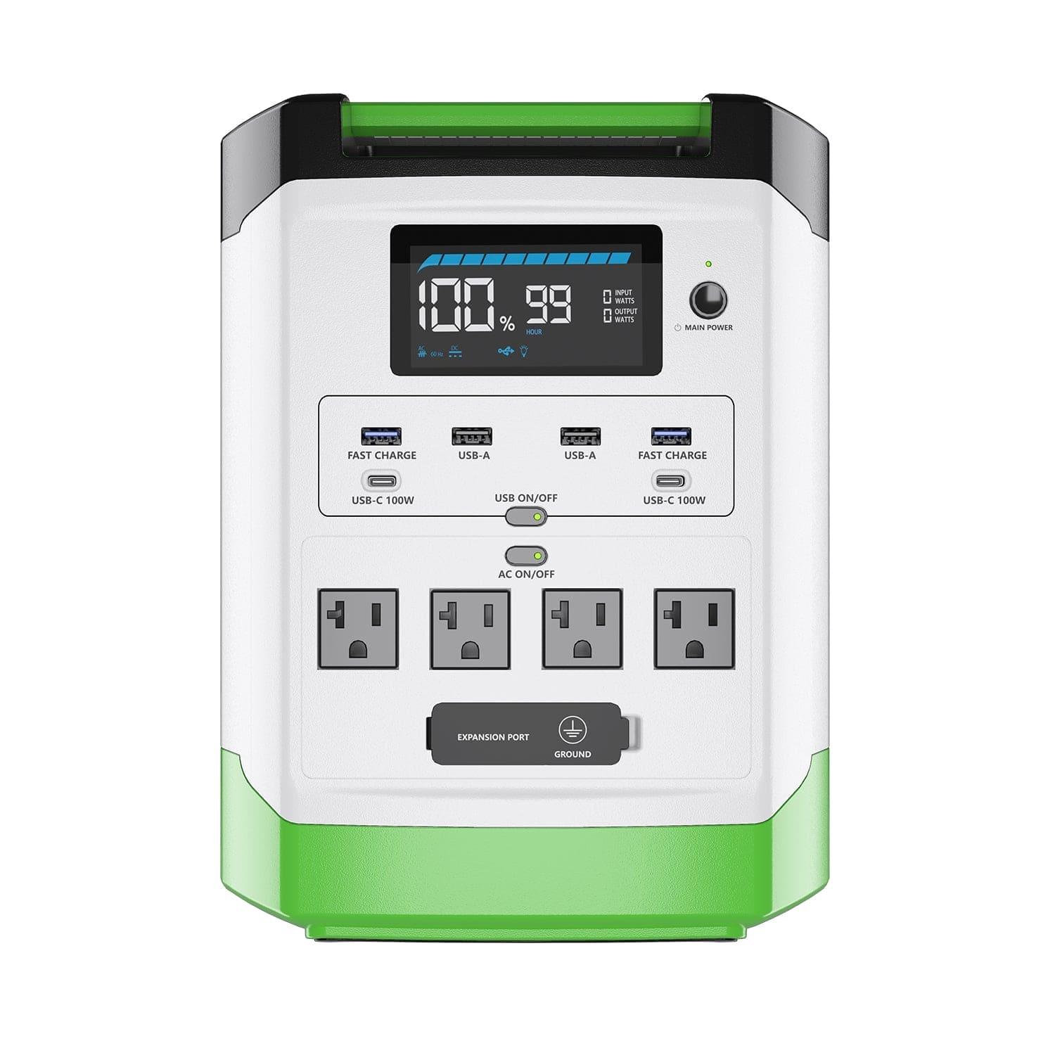 Nature's Generator Lithium 1800 Solar Power Station - Portable Solar Generator for Camping, RV Trips & Emergency Power Backup