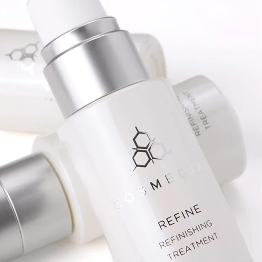 Cosmedix Refine Refinishing Treatment 15ml - Exfoliating Facial Serum for Smooth Skin | Perfect for Nighttime Skincare Routine & Anti-Aging