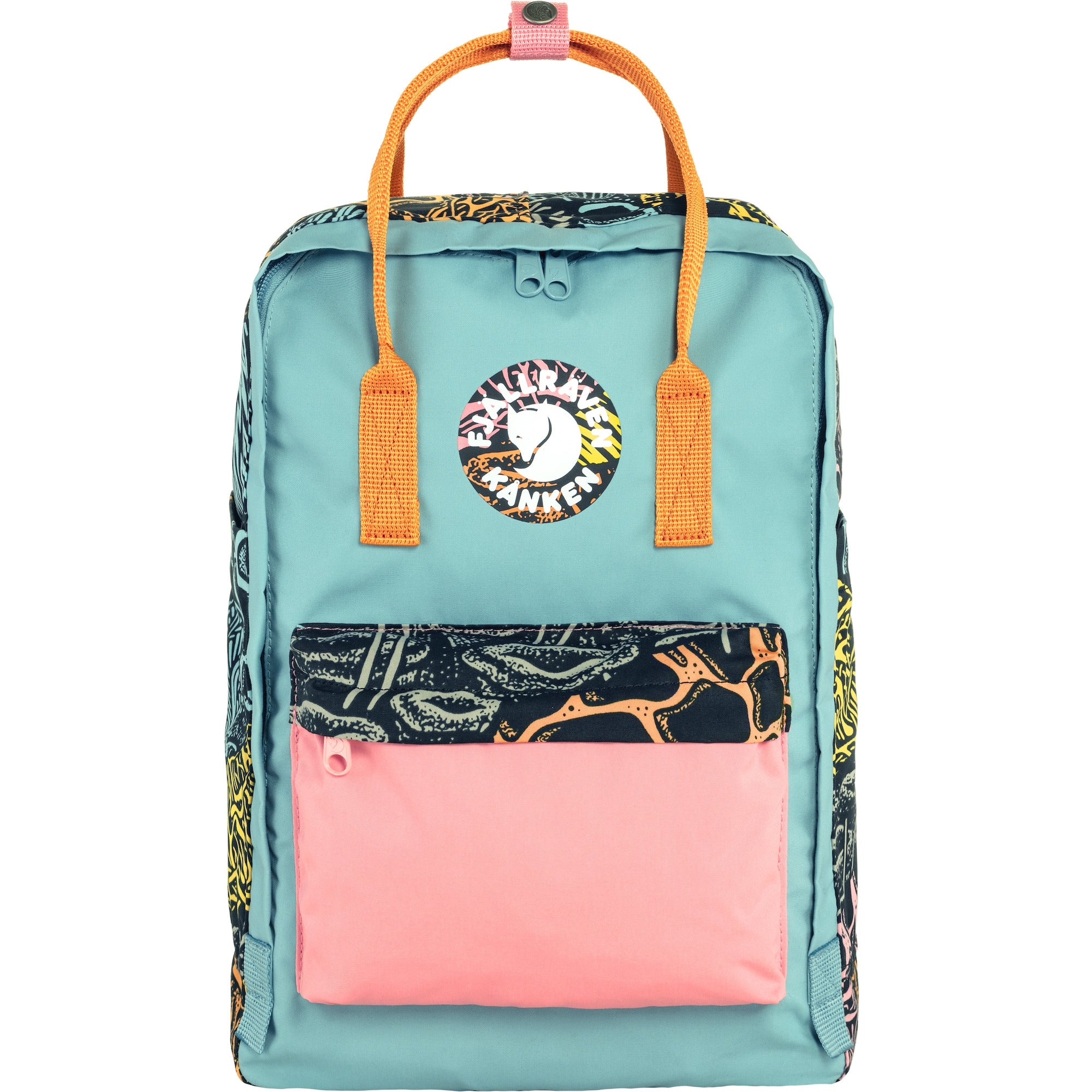 Fjallraven Kanken Art Plus Backpack - Stylish & Durable Woodlands Print Laptop Backpack for School, Travel & Outdoor Adventures