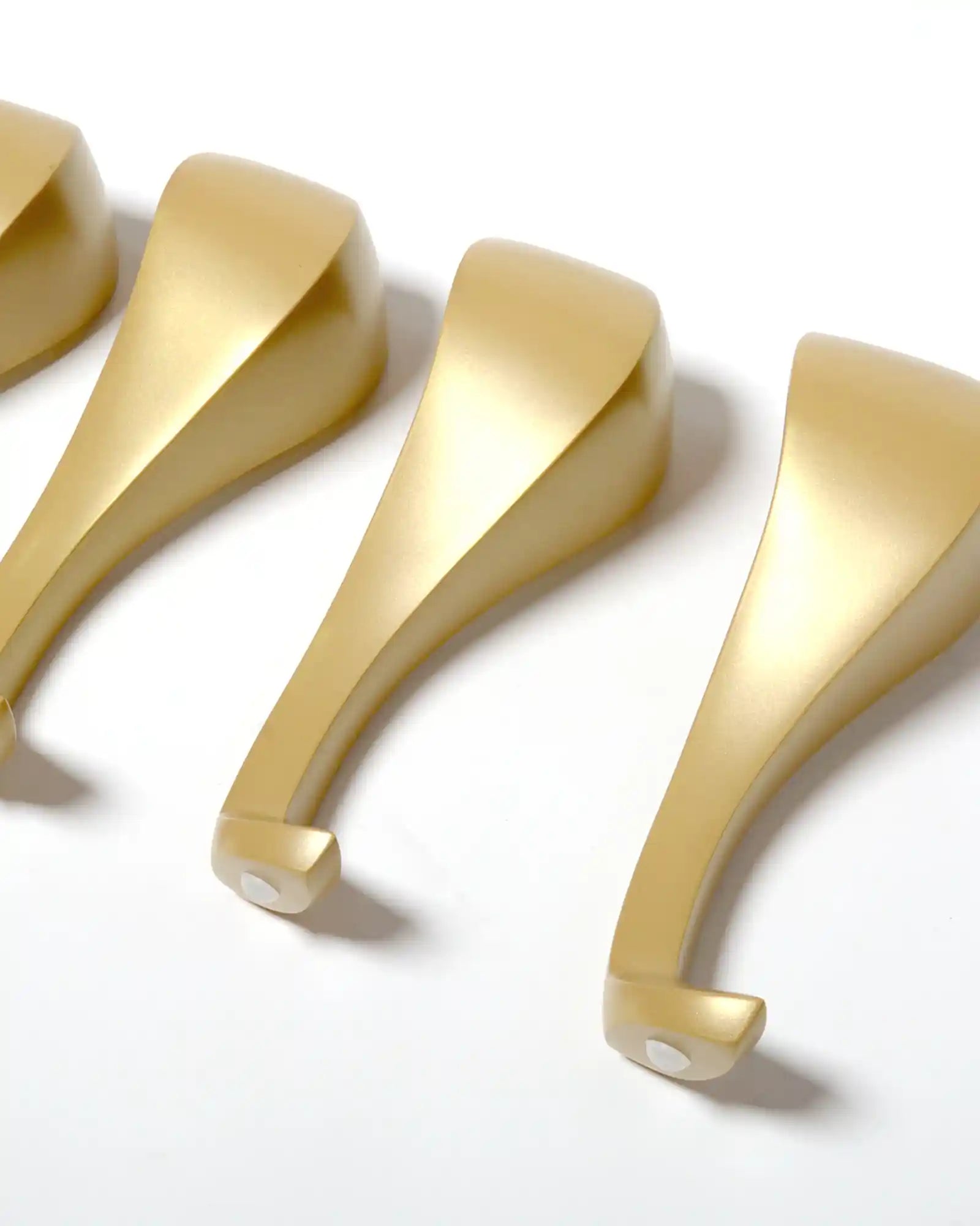 24cm Tall Queen Anne Furniture Legs in Soft Gold - Perfect for Sofa, Chair & Table Restoration & DIY Projects