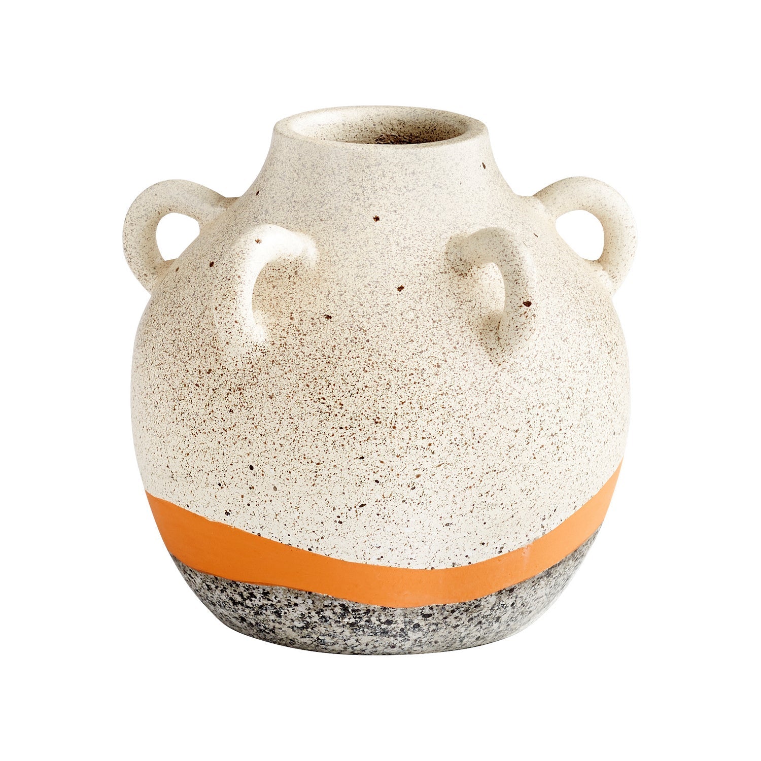 Cyan Design 11119 Sandy Ring Vase - Multi Color Handmade Ceramic Flower Vase for Home Decor, Wedding Centerpiece & Tabletop Display