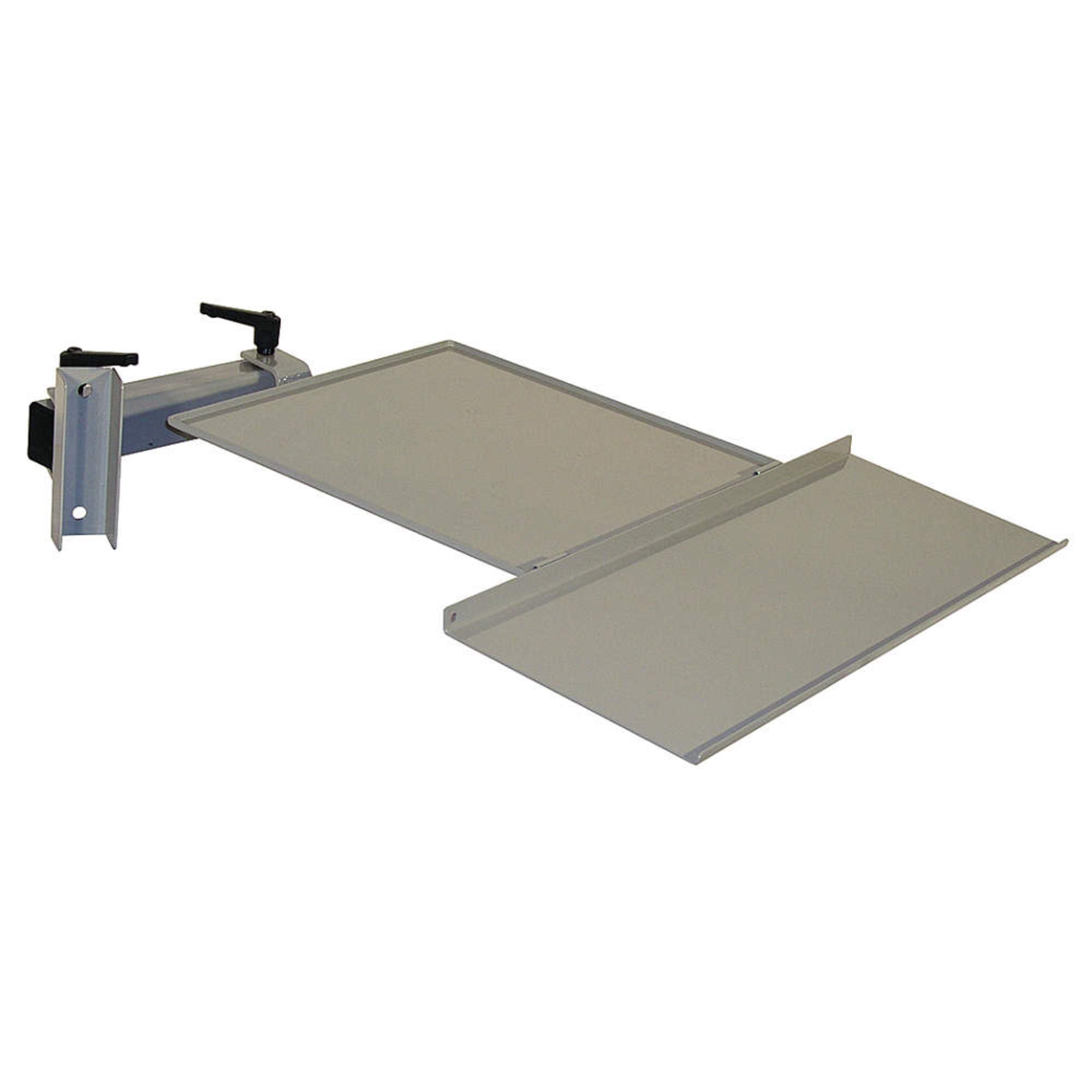 Pro-Line Adjustable Monitor Arm Stand for Workstations - Ergonomic Gray Monitor Mount for Dual Screens - Perfect for Home Office, Gaming & Professional Workspaces