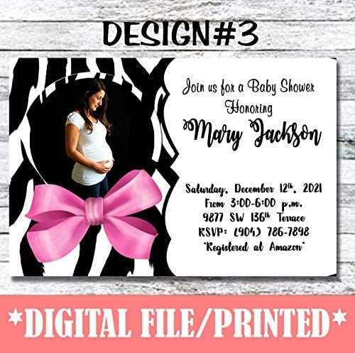Zebra Print Pink Birthday Invitations - Baby Shower, Sweet 16 & Wedding (10-Pack or Digital Download) | Premium Cardstock with Envelopes | Matte/Glossy Finish | Perfect for Birthday Parties, Bridal Showers & Special Events
