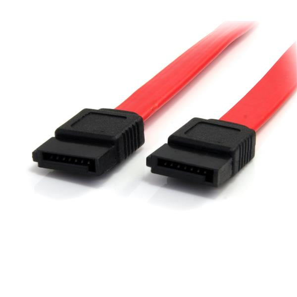StarTech.com 15cm SATA III 6Gbps Cable - Male to Male SATA Data Cable (Red) - Perfect for PC Builds, Hard Drive Upgrades & Server Installations