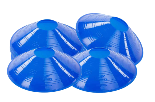 Ruggy Boundary Cones Set of 20 - High Visibility Sports Markers for Football, Soccer & Field Training - Perfect for Outdoor Games, Practice Drills & Coaching Sessions
