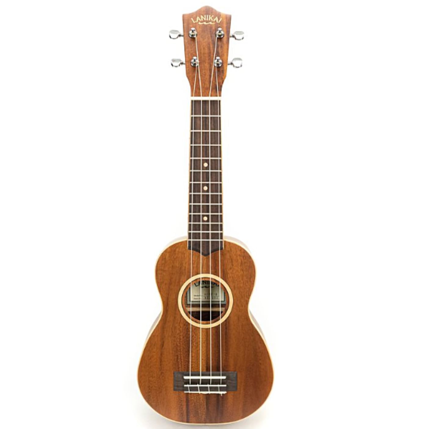 Lanikai 4-String Soprano Ukulele with Chrome Finish - Perfect for Beginners, Travel & Beach Performances