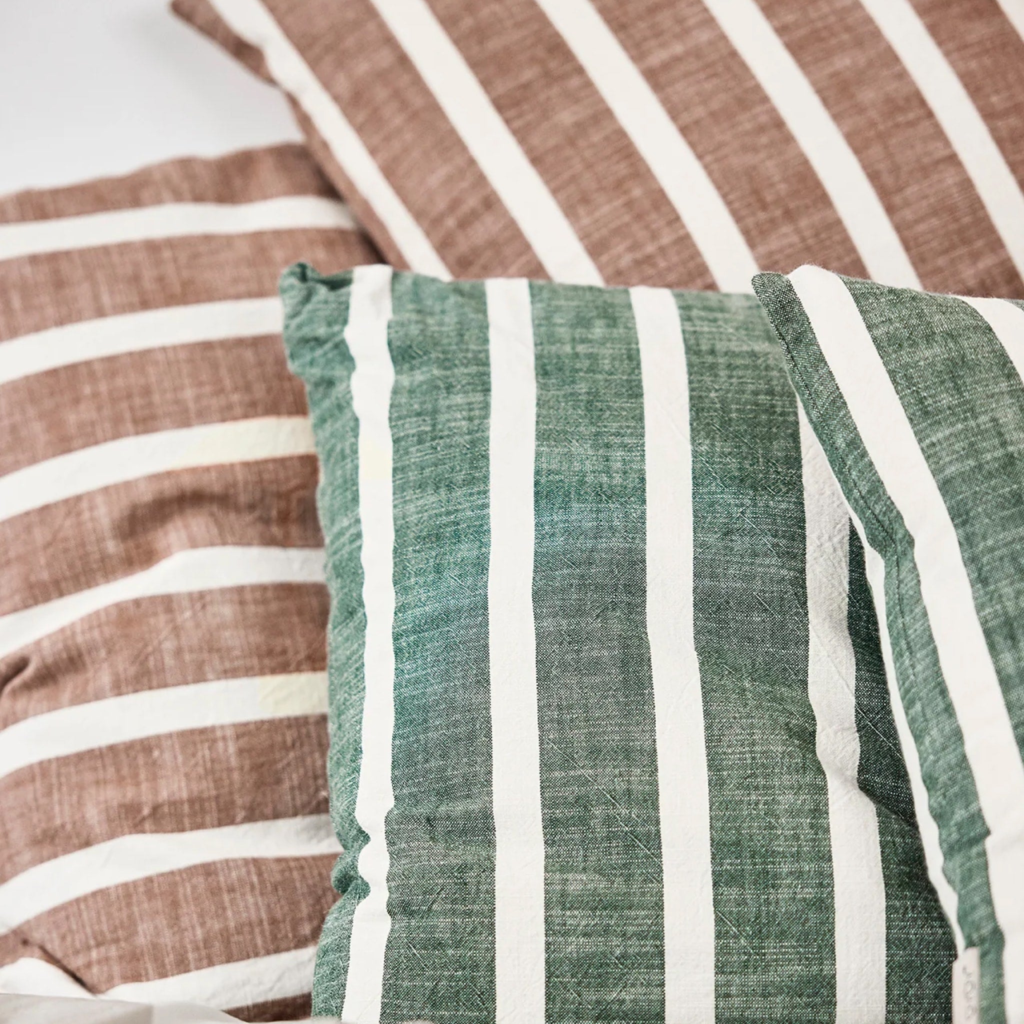 OYOY Kara Square Cushion Cover 50x50cm - Soft Green Decorative Pillow Case for Sofa, Bed & Home Decor