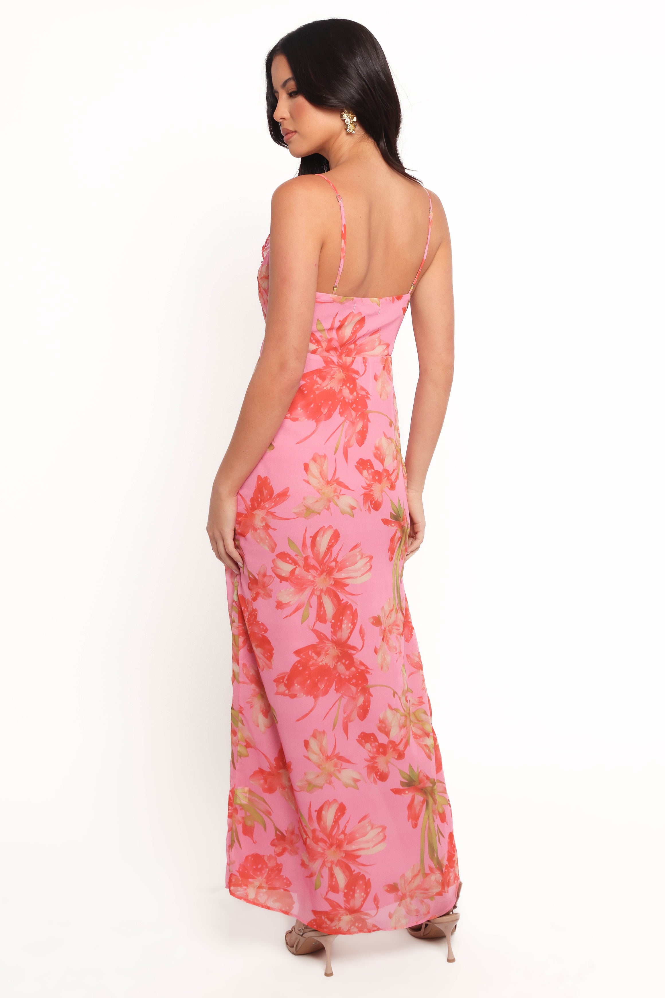 Charli Maxi Dress - Tropical Floral Print Summer Beach Dress for Women | Boho Chic Vacation Outfit, Poolside Coverup, Date Night Dress