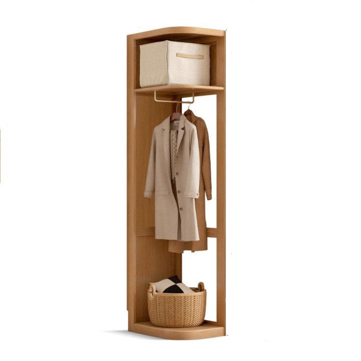 15.7x24.4x78.7 inch / 40x62x200 cm / natural wood color / Oak left corner cabinet