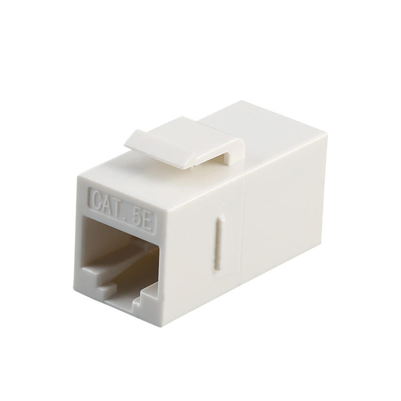 CAT5 Ethernet Coupler - White | High-Speed Network Connector for Home & Office Networking | Reliable LAN Extension Solution