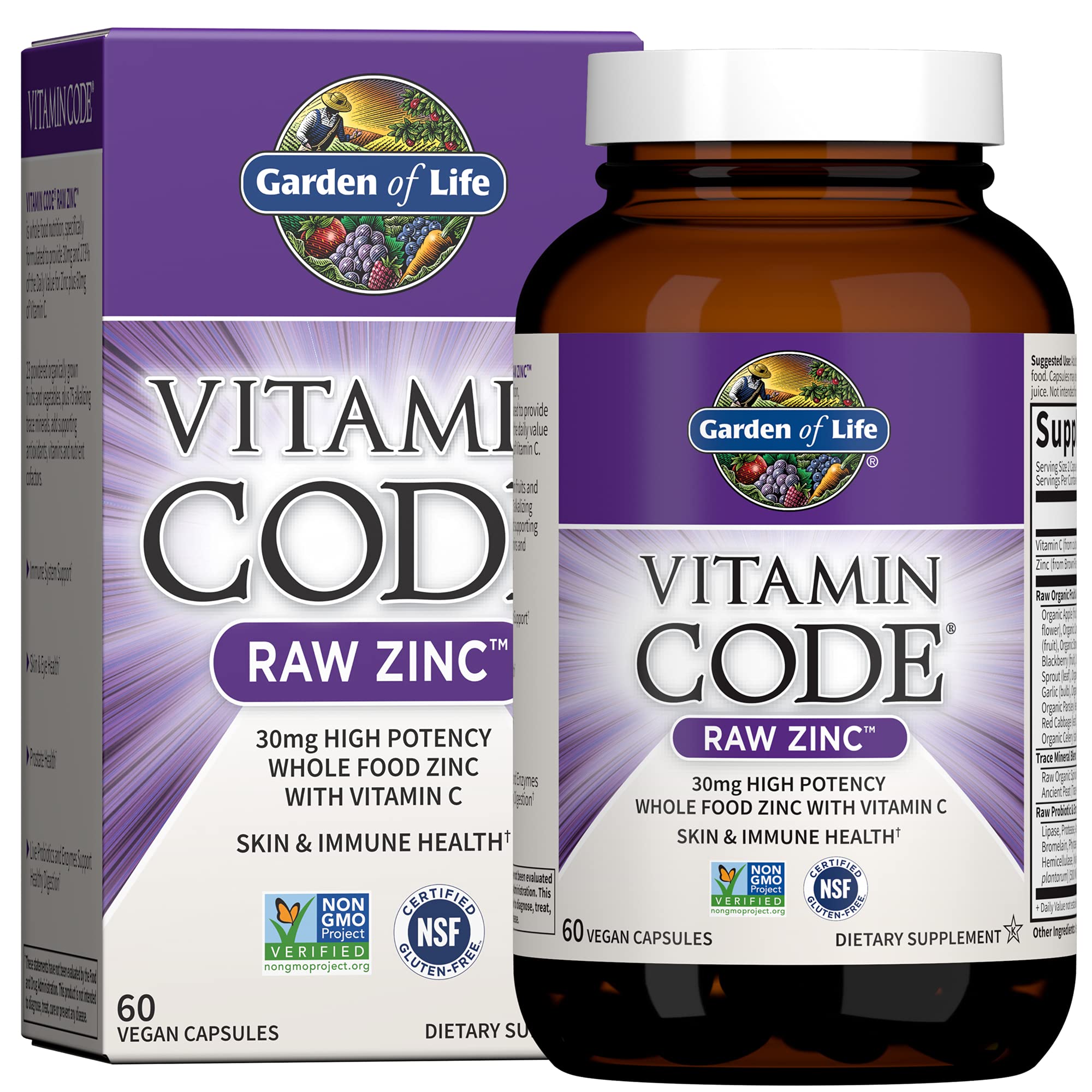 Garden of Life Organics Women's Multivitamin 40+ - 60 Vegan Tablets with High Potency Zinc 30mg, Vitamin C & Multimineral Supplement | Supports Immune Health, Energy & Bone Strength for Women Over 40 | Perfect for Daily Wellness, Active Lifestyles & Menopause Support