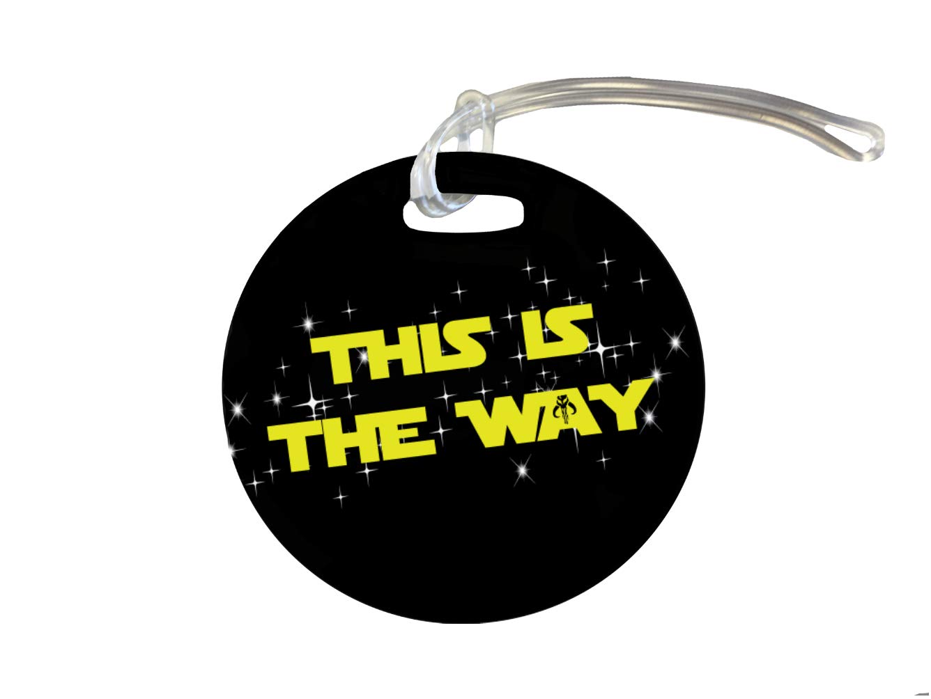 4-Inch Luggage Tag & Christmas Ornament - This is The Way by M&R - Perfect for Travel Bags, Suitcases, and Holiday Decorations