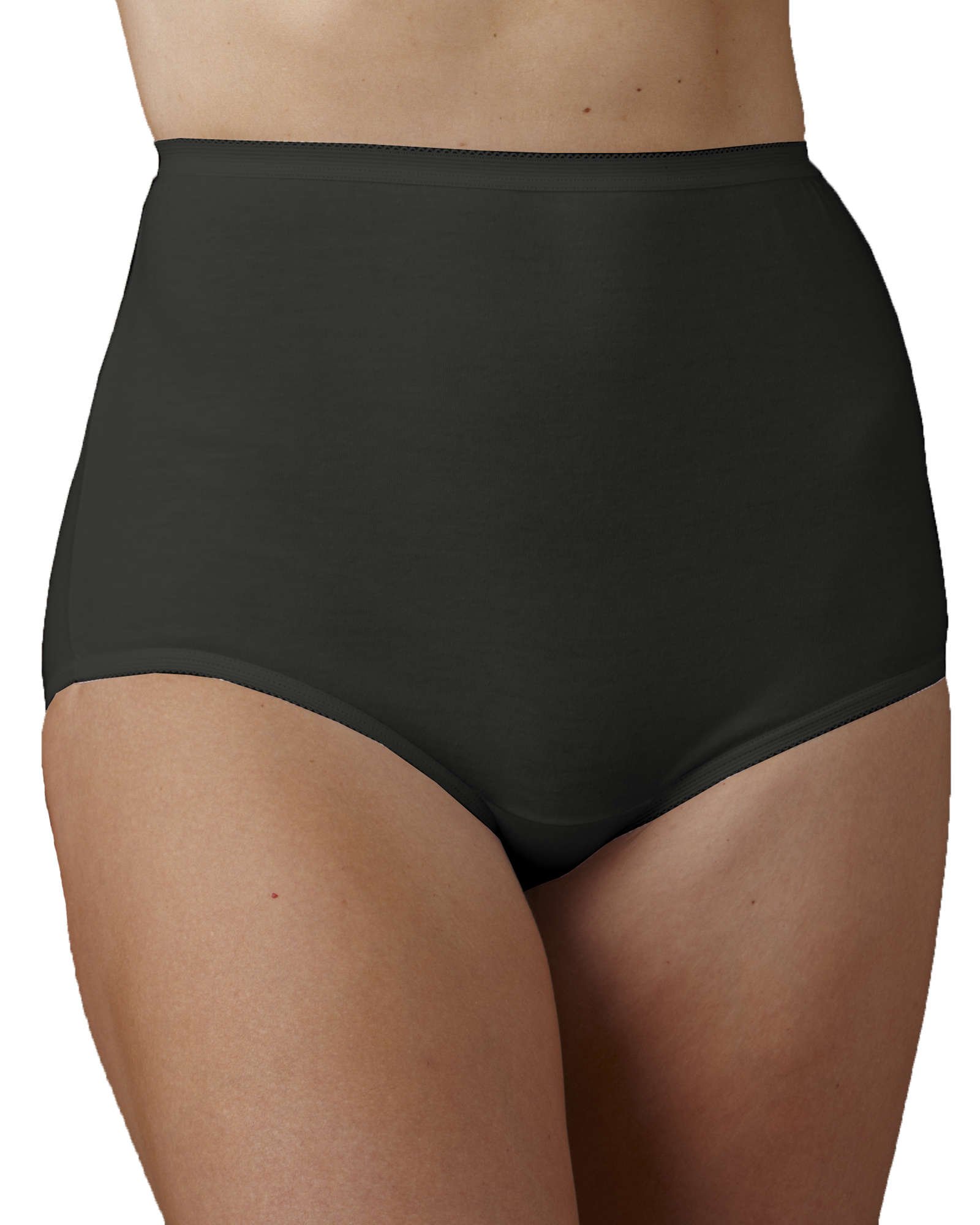 Vanity Fair Tailored Panties for Women - 3-Pack Black Nylon Underwear | Comfortable & Breathable | Perfect for Everyday Wear & Layering