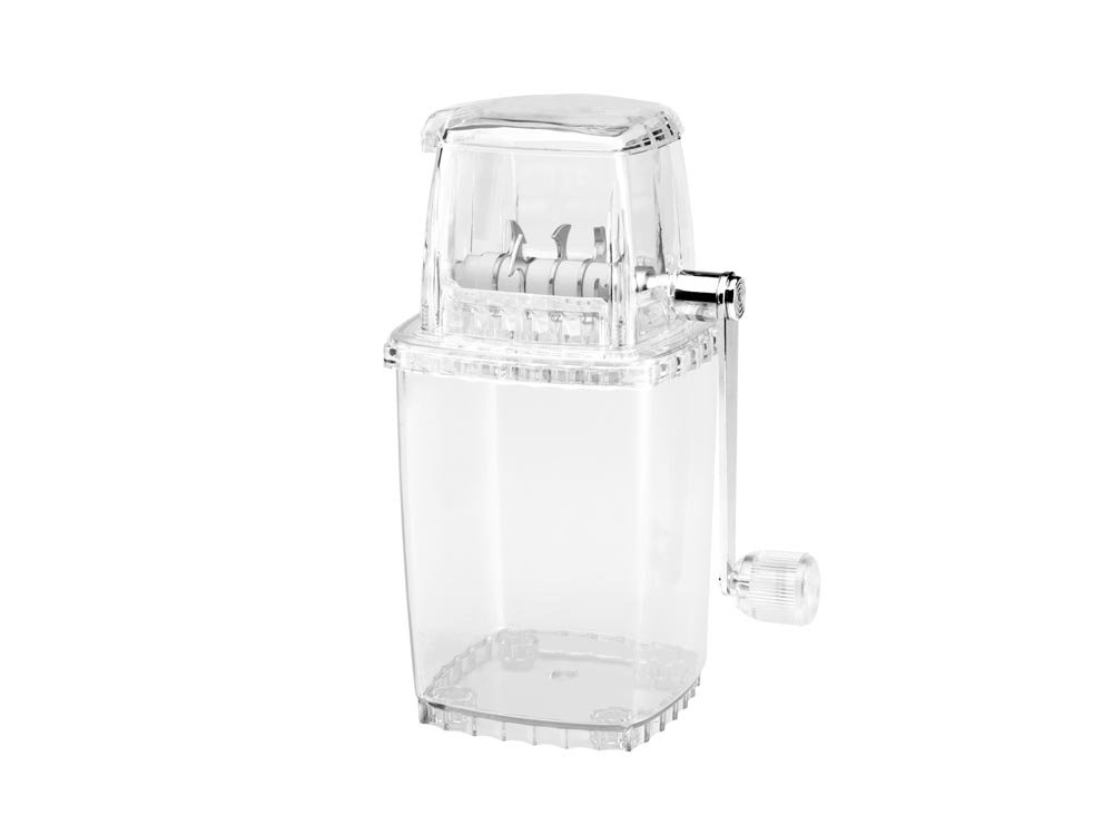 Premium Leopold Vienna Ice Crusher - Transparent Manual Ice Shaver for Cocktails, Smoothies & Home Bars - Durable & Easy to Use Kitchen Tool