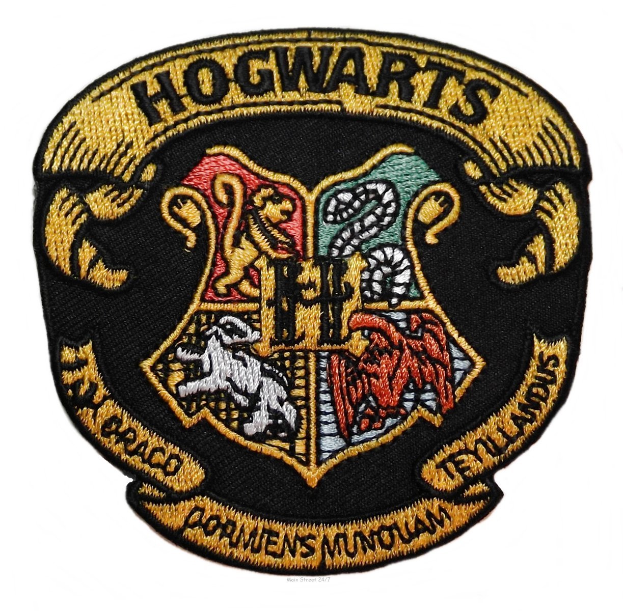 Harry Potter HOGWARTS Crest Embroidered Patch - Gryffindor, Slytherin, Ravenclaw, Hufflepuff House Badge for Backpacks, Jackets & DIY Crafts - Official Licensed Merchandise