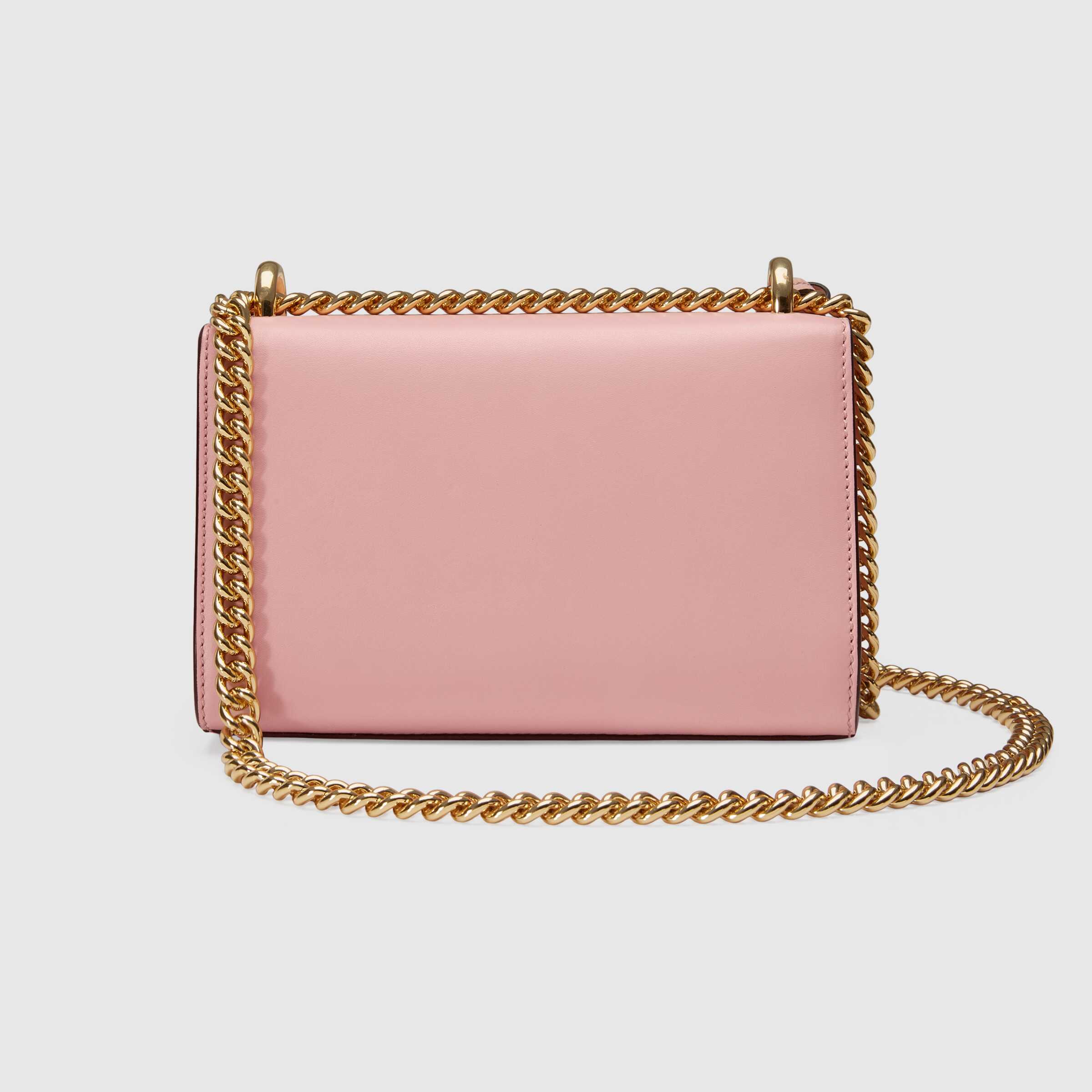 Gucci Padlock Shoulder Bag for Women - Pink Leather Crossbody Purse with Pearl Accents | Perfect for Date Night, Parties & Special Occasions