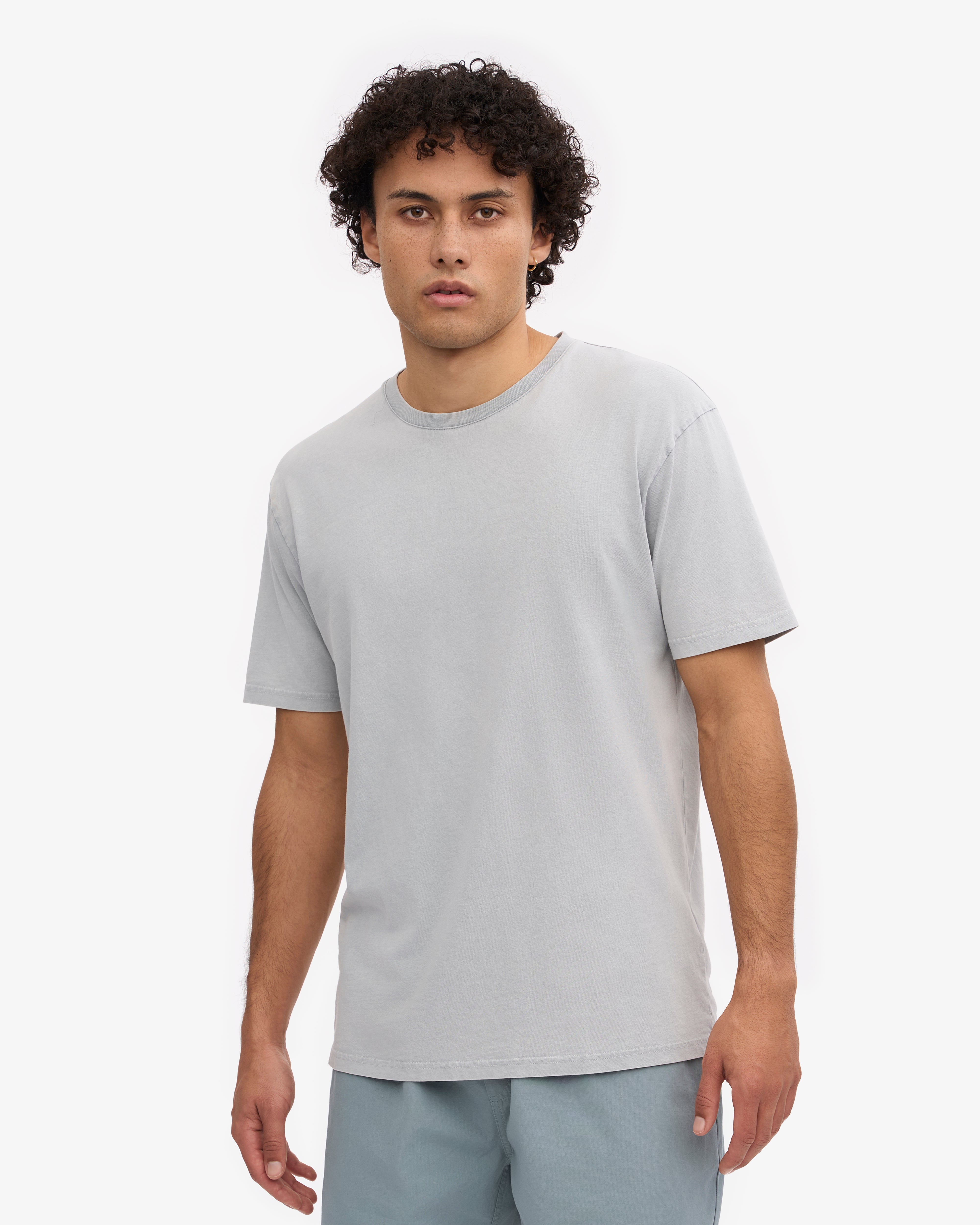 Classic Organic Cotton T-Shirt for Men & Women - Faded Grey - Soft & Comfortable Casual Wear for Everyday Outfits