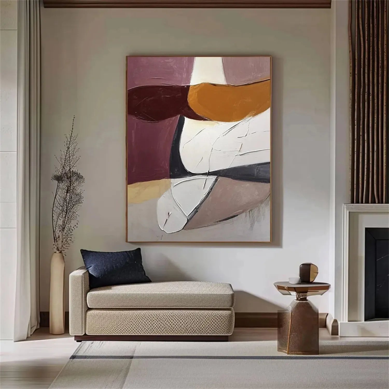 Abstract Tranquility Art Painting #WS197 - Modern Wall Decor for Living Room, Bedroom & Office - Calming Canvas Artwork for Home & Workspace