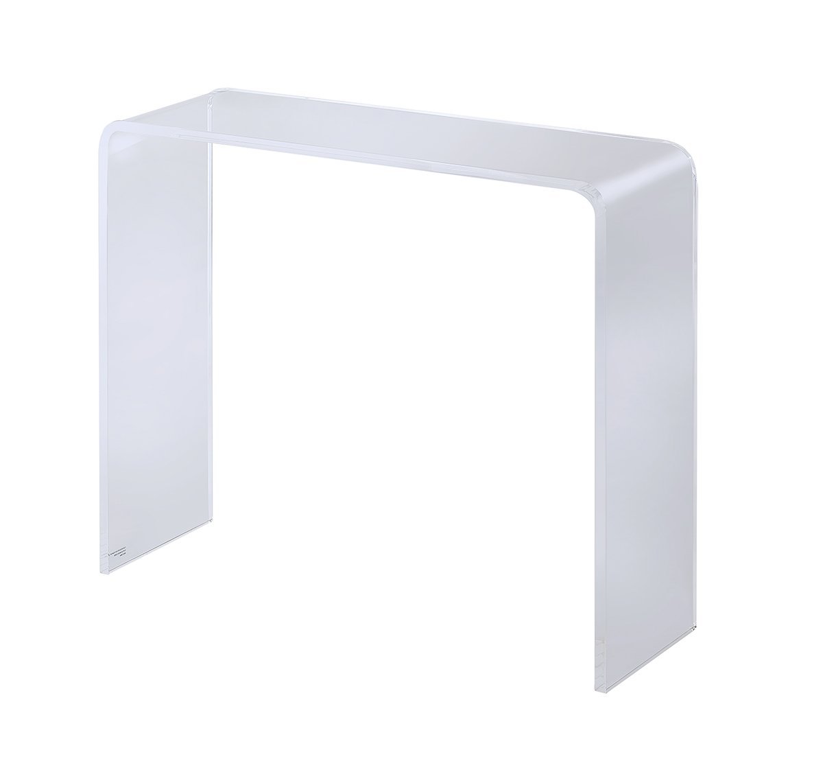 Modern Acrylic Console Table - 9 Inch Clear Transparent Entryway Sofa Table - Perfect for Living Room, Hallway, Bedroom & Small Space Decor