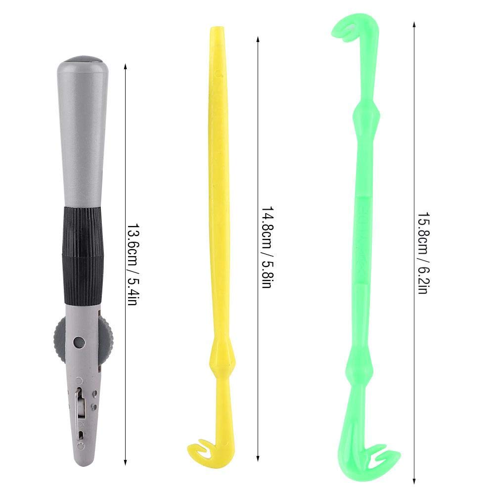 **Fishing Hook Tying Tool Kit - Single & Double Hook Knot Tyer, Quick Knot Tying Tool with Fishing Line Accessories - Perfect for Fly Fishing, Bass Fishing & Saltwater Angling**