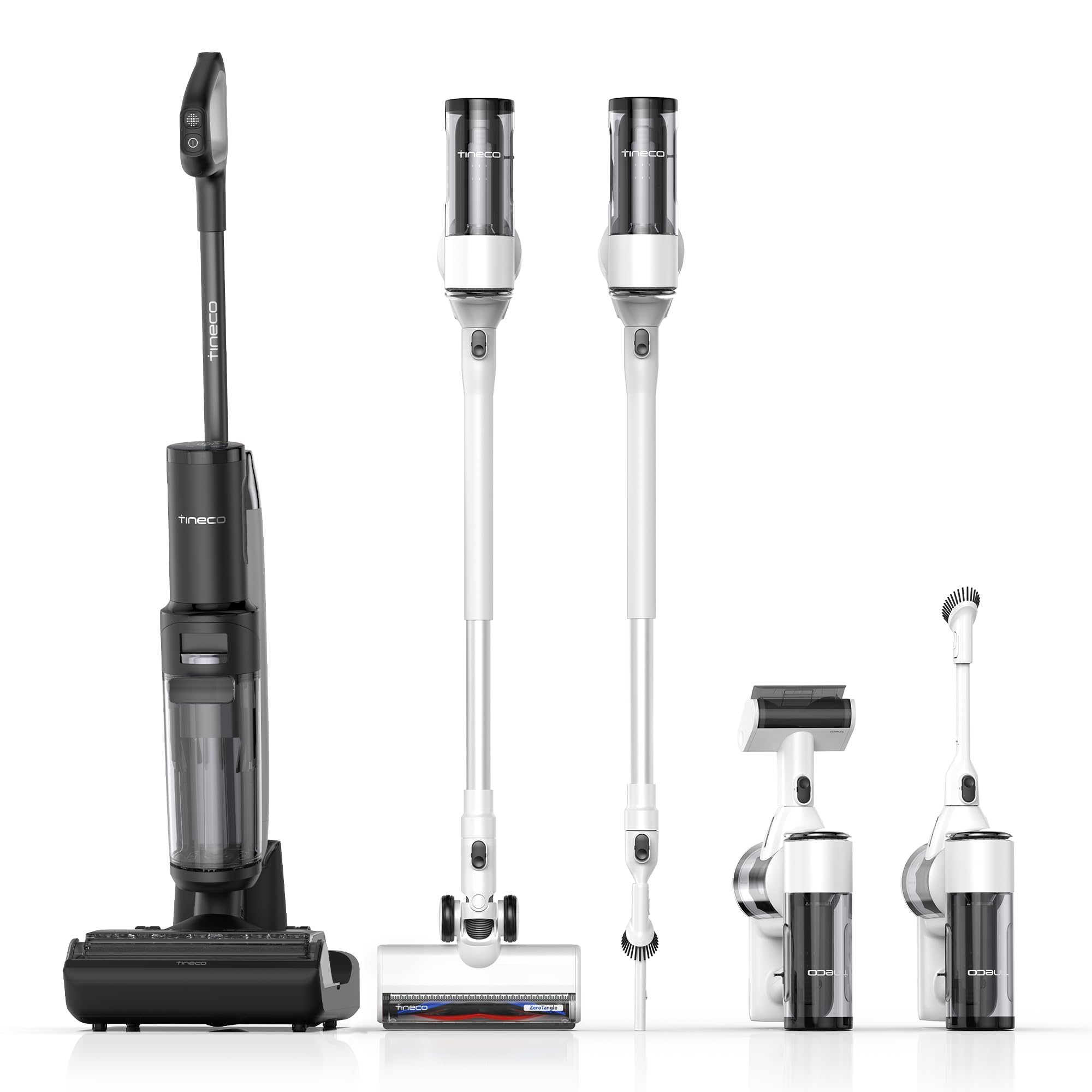 Tineco Floor ONE Switch S7 Cordless Wet Dry Vacuum Cleaner - Smart Multi-Function Floor Washer with Self-Cleaning, 65Min Runtime & ZeroTangle Brush for Whole-House Cleaning - Perfect for Hardwood Floors, Tile & Pet Hair Removal