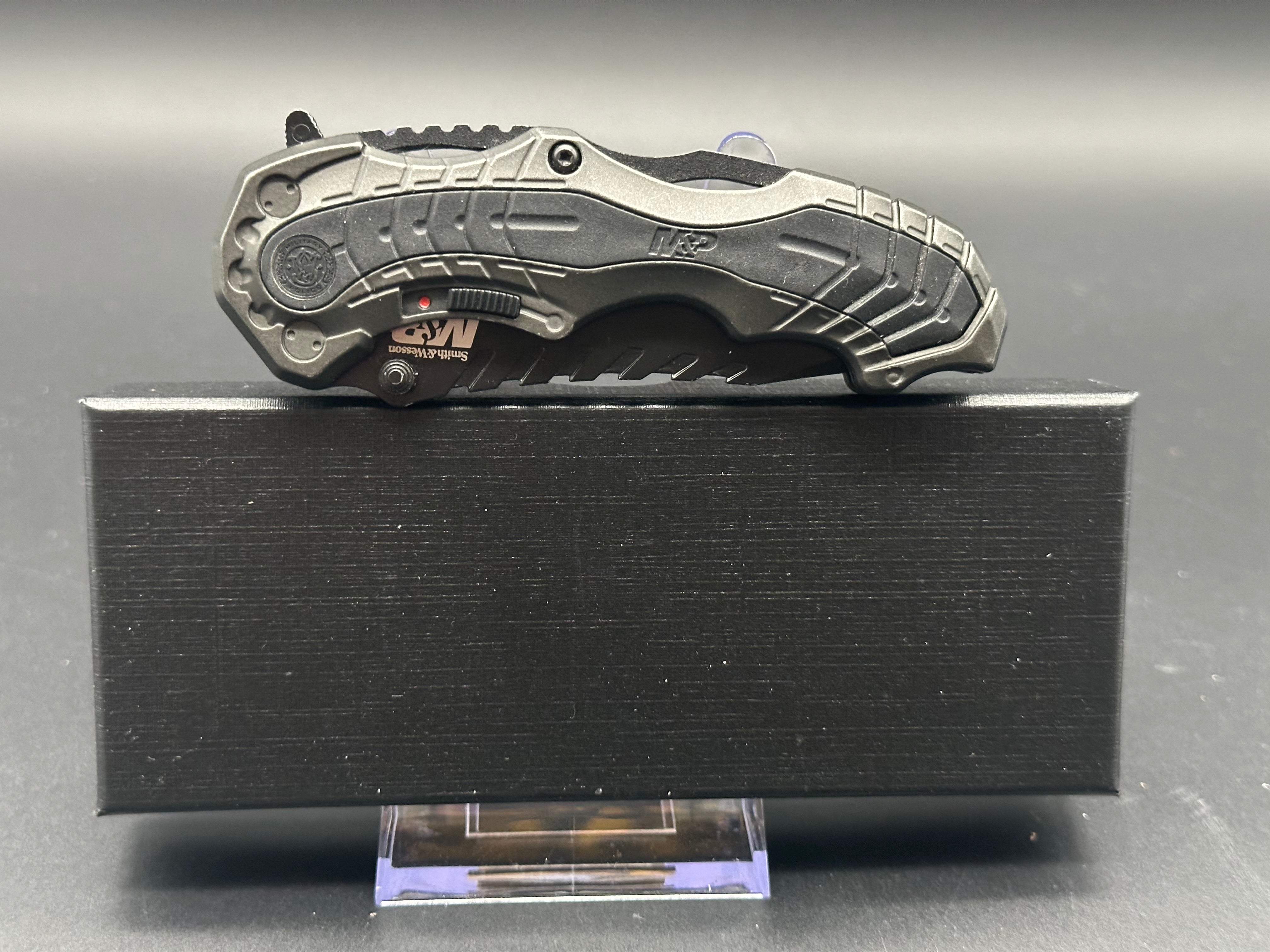 Smith & Wesson M.A.G.I.C. Assisted Opening Clip Point Folding Knife - Tactical EDC Pocket Knife for Outdoor, Camping, Hiking & Everyday Carry (EDC)