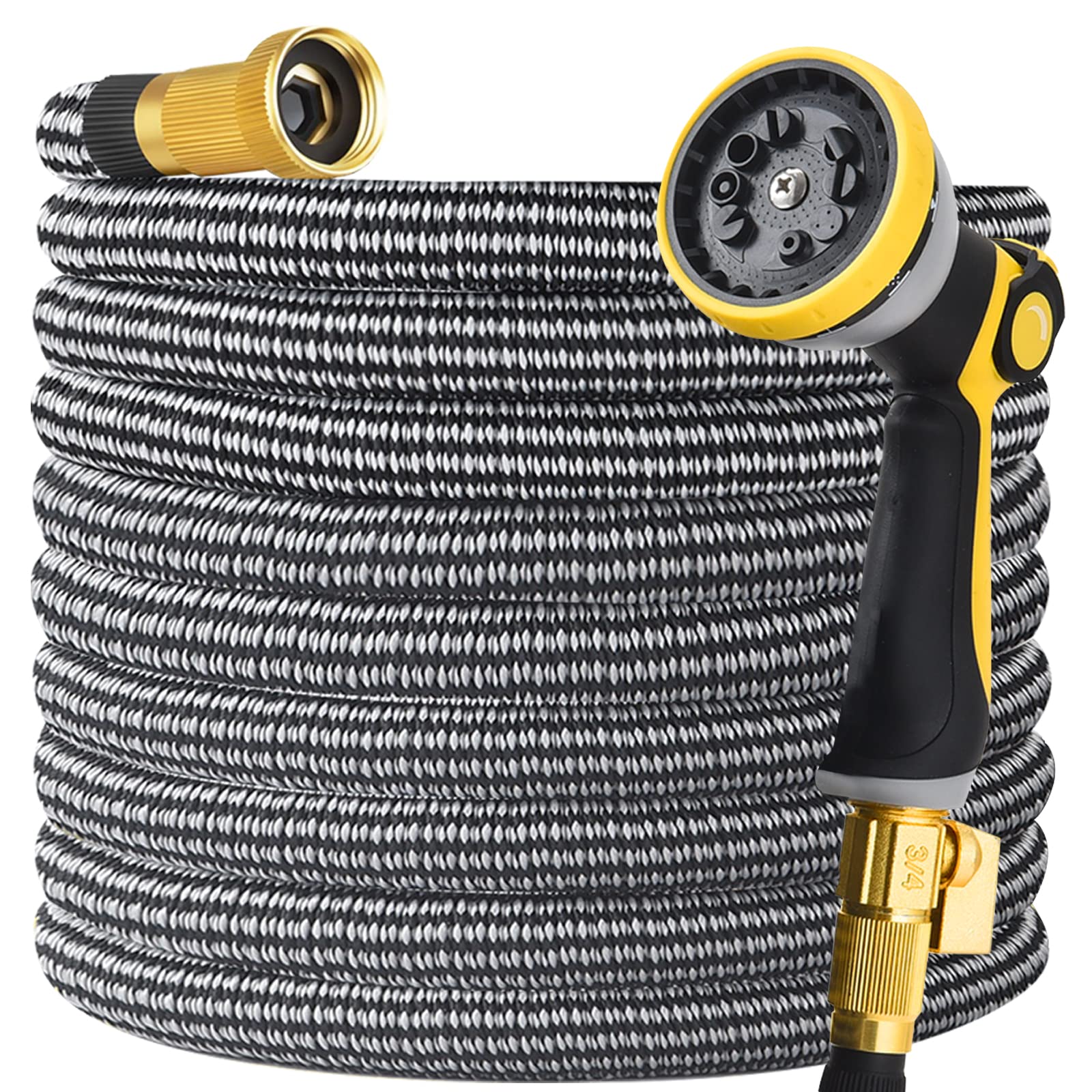GODONLIF 200 FT Expandable Garden Hose with 10 Function Spray Nozzle - Lightweight, Leakproof, Anti-Kink Retractable Water Hose for Lawn, Garden, Car Washing & Outdoor Cleaning