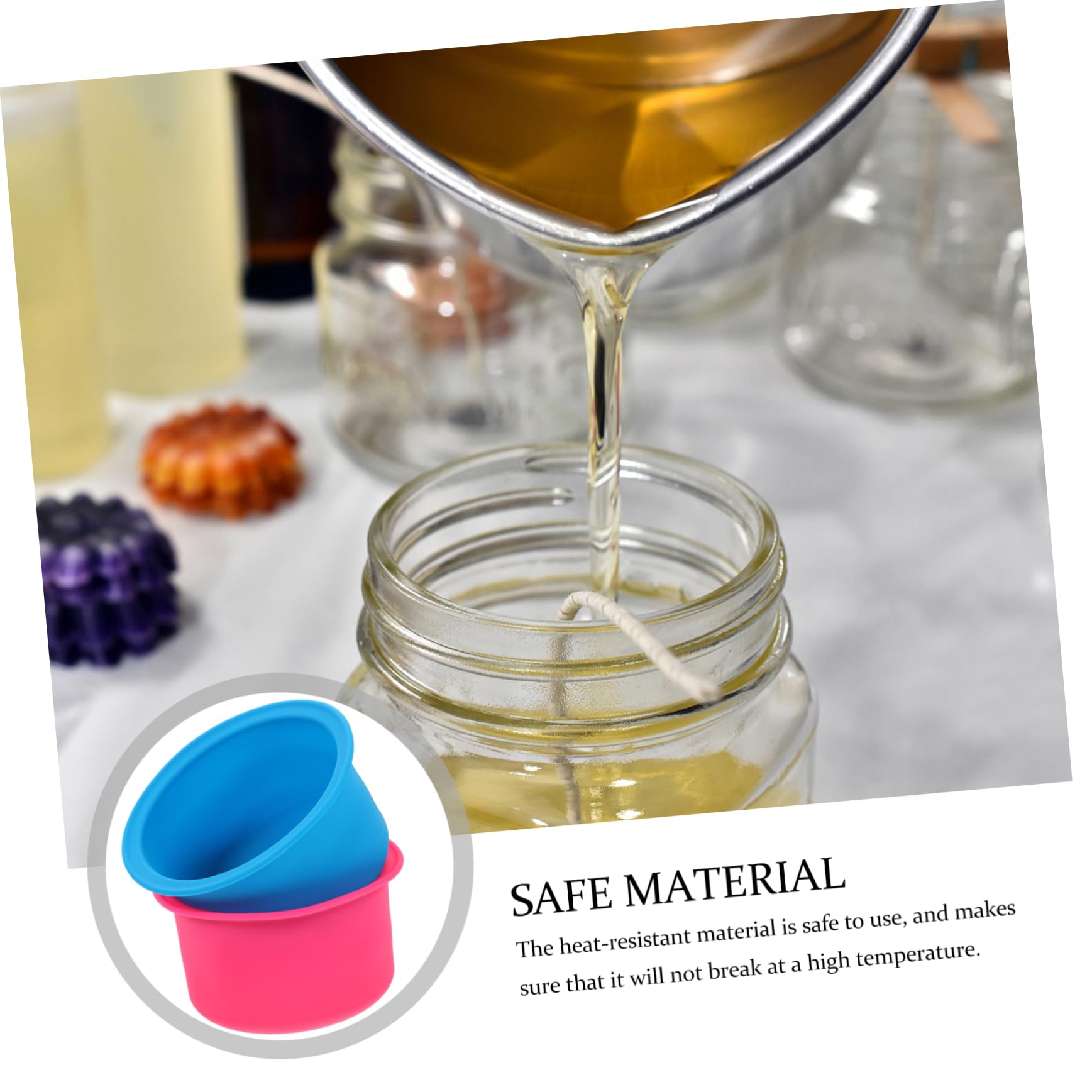 Operitacx 2-Pack Silicone Wax Melting Bowls for Hair Removal - Non-Stick Inner Pot & Easy Clean Wax Warmer Liners - Perfect for Salon, Spa, and At-Home Waxing