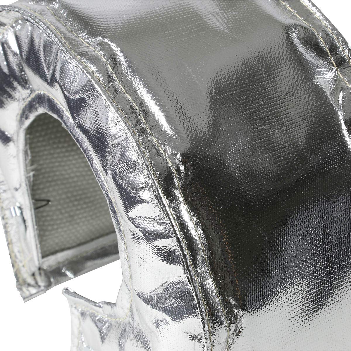 Auto Dynasty T6 Stainless Steel Turbocharger Heat Shield Wrap - High Temp Protection for Turbo Performance (Chrome) | Perfect for Racing, Off-Road & Performance Car Upgrades