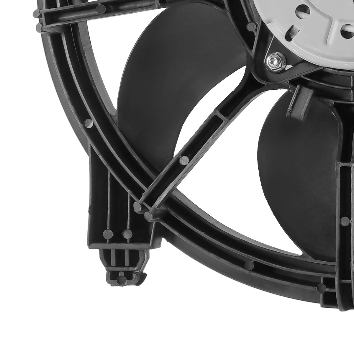 DNA MOTORING OEM-RF-0230 Black Radiator Cooling Fan Assembly - Direct Replacement for Nissan Maxima 2009-2014 | Improved Cooling Efficiency | Perfect for Engine Overheating Prevention & Summer Driving