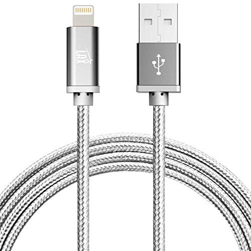 LAX MFi Certified iPhone Charger Lightning Cable - Durable Braided USB Cord for iPhone 11/11 Pro Max/XS Max/X/8/7/6, iPad & iPod (Perfect for Home, Office & Travel Charging)